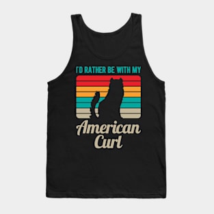 Funny American Curl Cat Tank Top